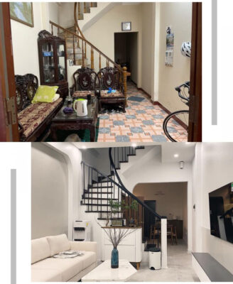 Lột xác ngôi nhà 3 tầng xập xệ 20 năm tại Hóc Môn với phong cách Nordic